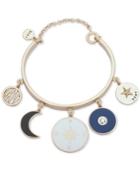 Dkny Gold-tone Charm Bangle Bracelet, Created For Macy's