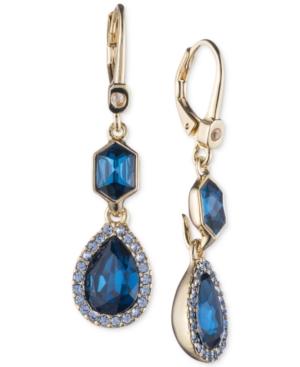 Ivanka Trump Gold-tone Pave & Colored Stone Drop Earrings