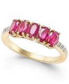 Ruby (1-3/4 Ct. T.w.) & Diamond Accent Ring In 14k Gold