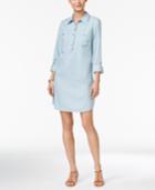 Style & Co. Petite Denim Shirtdress, Only At Macy's