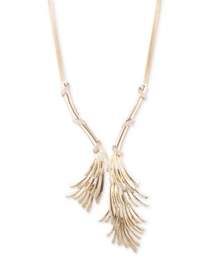 Carolee Gold-tone Pave Statement Lariat Necklace, 16 + 2 Extender