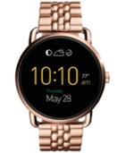 Fossil Women's Digital Q Wander Rose Gold-tone Stainless Steel Bracelet Smart Watch 45mm Ftw2112