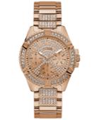 Guess Women's Lady Frontier Rose Gold-tone Stainless Steel Bracelet Watch 40mm