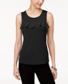 Cable & Gauge Ruffled Illusion Top