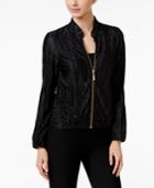 Msk Pleated Bomber Jacket