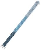 Blue Topaz Ombre Link Bracelet (20 Ct. T.w.) In Sterling Silver