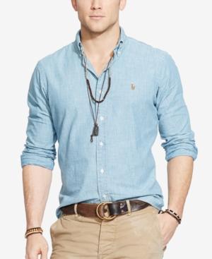 Polo Ralph Lauren Men's Long Sleeve Classic-fit Chambray Shirt