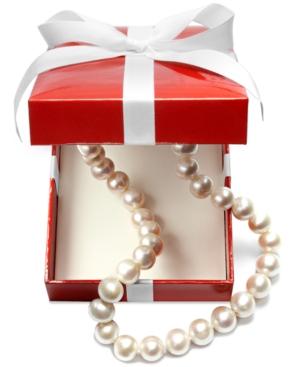 "belle De Mer Pearl Necklace, 18"" 14k Gold A+ Cultured Freshwater Pearl Strand (11-13mm)"