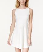 In Awe Of You By Awesomeness Tv Juniors' Bow-back Ponte-knit Fit-and-flare Dress