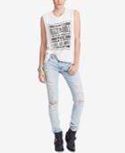 Denim & Supply Ralph Lauren Sleeveless Graphic-print Cotton T-shirt