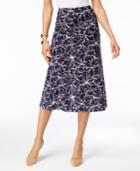 Jm Collection A-line Jacquard Skirt, Only At Macy's