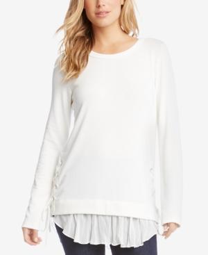 Karen Kane Side-laced Layered Sweater
