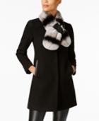 One Madison Expedition Walker Coat With Rabbit-fur Scarf