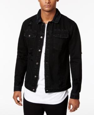 Jaywalker Men's Destroyed Cotton Trucker Jacket, Only At Macy's