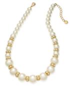 Charter Club Gold-tone Imitation Pearl Collar Necklace, 17 + 2 Extender, Created For Macy's