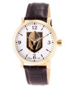 Gametime Nhl Vegas Golden Knights Men's Shiny Gold Vintage Alloy Watch