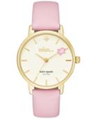 Kate Spade New York Women's Metro Pink Leather Strap Watch 34mm Ksw1230