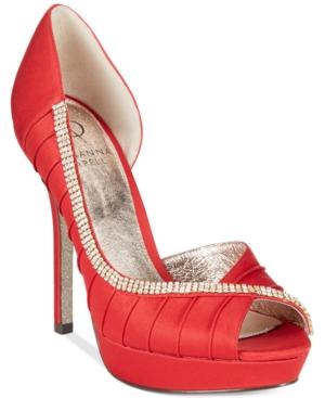 Adrianna Papell Rachel Peep-toe Evening Pumps Women's Shoes
