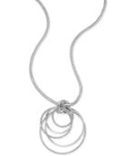Thalia Sodi Silver-tone Multi-ring Pendant Necklace, Created For Macy's