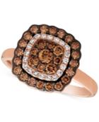 Le Vian Chocolatier Diamond Framed Ring (7/8 Ct. T.w.) In 14k Rose Gold