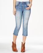 American Rag Ripped Cropped Rory Light Wash Jeans, Only At Macy's