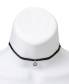Giani Bernini Cubic Zirconia Evil Eye Choker Necklace In Faux Leather And Sterling Silver, Only At Macy's