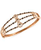 Le Vian Chocolatier Diamond Bangle Bracelet (1 Ct. T.w.) In 14k Rose Gold