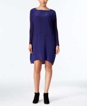 Eileen Fisher Silk High-low Shift Dress
