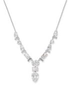 Danori Silver-tone Multi-crystal Lariat Necklace, 16 + 1 Extender, Created For Macy's