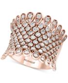 Pave Rose By Effy Diamond Statement Ring (1-3/4 Ct. T.w.) In 14k Rose Gold