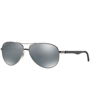Ray-ban Carbon Fibre Sunglasses, Rb8313 58