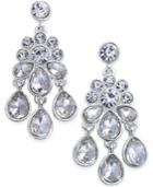 Charter Club Silver-tone Crystal Chandelier Earrings, Only At Macy's