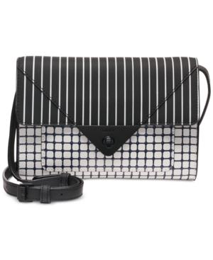 Dkny Jaxone Leather Clutch Crossbody, Created For Macy's
