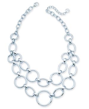 Alfani Large Link Statement Necklace, 17 + 2 Extender, Created For Macy's