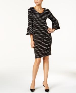 Msk Limited Polka Dot Knit Dress