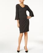 Msk Limited Polka Dot Knit Dress