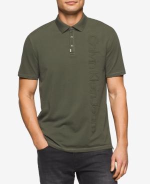 Calvin Klein Jeans Men's Stitched-logo Polo