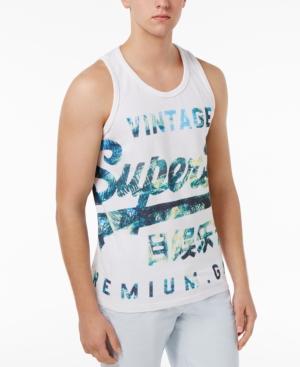 Superdry Men's Premium Goods Graphic-print Logo Cotton Tank