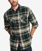Weatherproof Vintage Men's Brushed Flannel Plaid Shirt