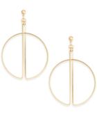 Thalia Sodi Gold-tone Split Circle Drop Earrings, Created For Macy's