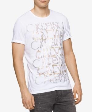 Calvin Klein Jeans Men's Ckj Repeat Metallic-print Logo T-shirt