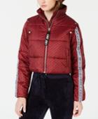 Juicy Couture Snap Off Sleeve Puffer Jacket