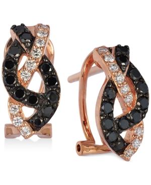 Le Vian Exotics Gladiator Weave Diamond Earrings (9/10 Ct. T.w.) In 14k Rose Gold