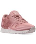 Reebok Women's Classic Leather Satin Casual Sneakers From Finish Line
