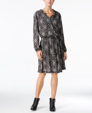 Style & Co Printed Peasant Dress, Created For Macy's