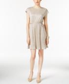 Ny Collection Petite Metallic Fit & Flare Dress