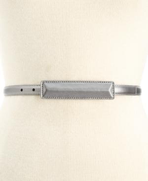 Calvin Klein Smooth Covered Plaque Belt