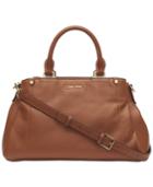 Calvin Klein Leather Jackson Satchel