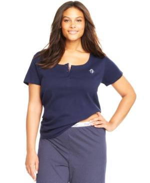 Tommy Hilfiger Plus Size Basic Henley Top
