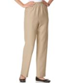 Alfred Dunner Textured Pull-on Straight-leg Pants